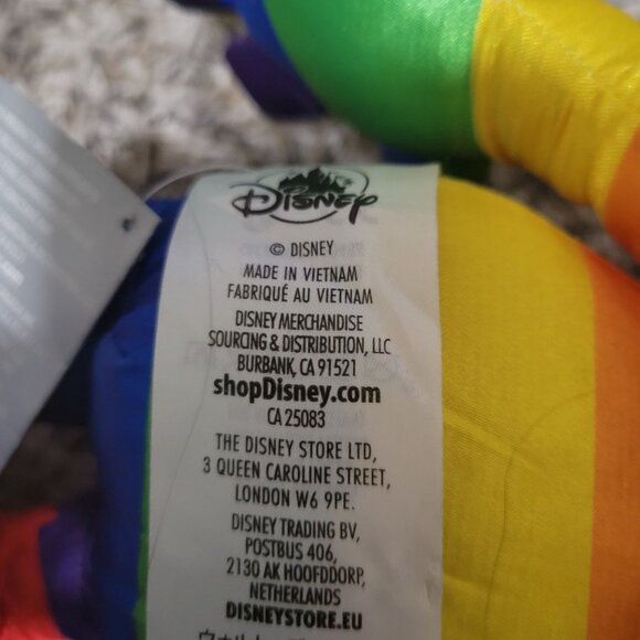 Disney Store Rainbow Collection Mickey Mouse 16 inch Plush Stuffed Animal Toy - Picture 6 of 7